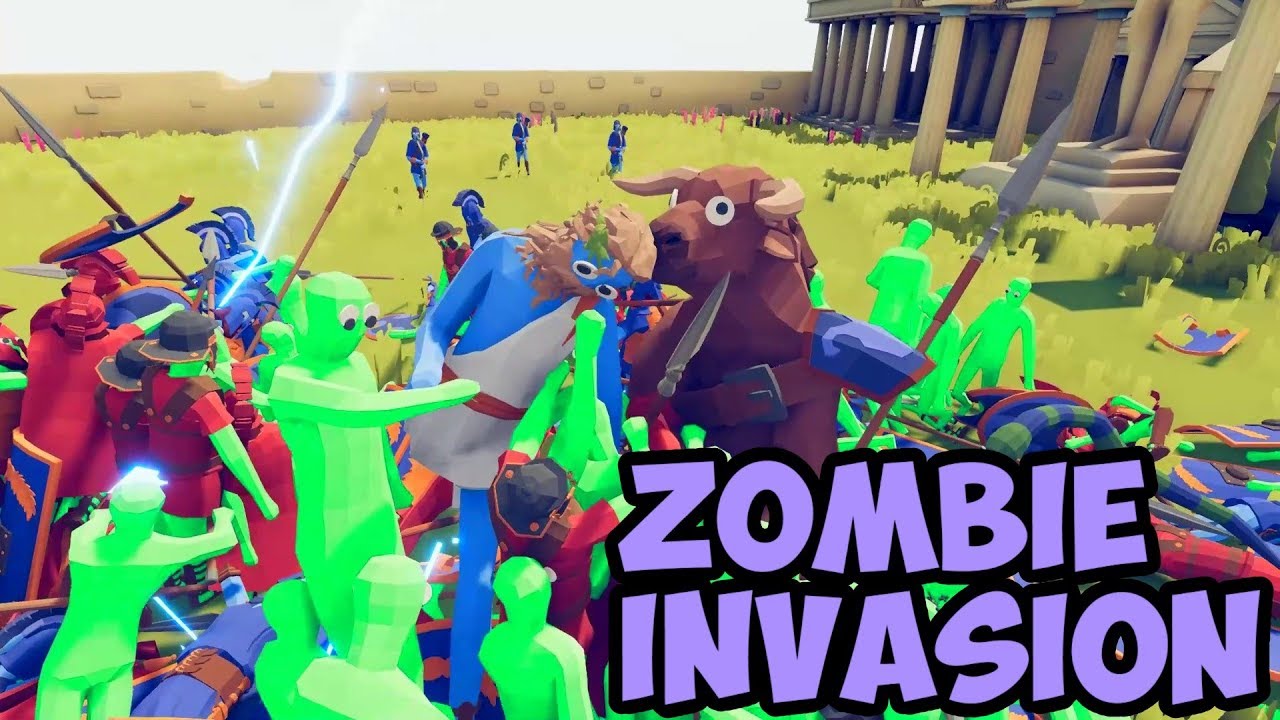 Ancient Faction vs Zombie Horde - Zombie Invasion #07 - TABS MODS Unit Possession Update