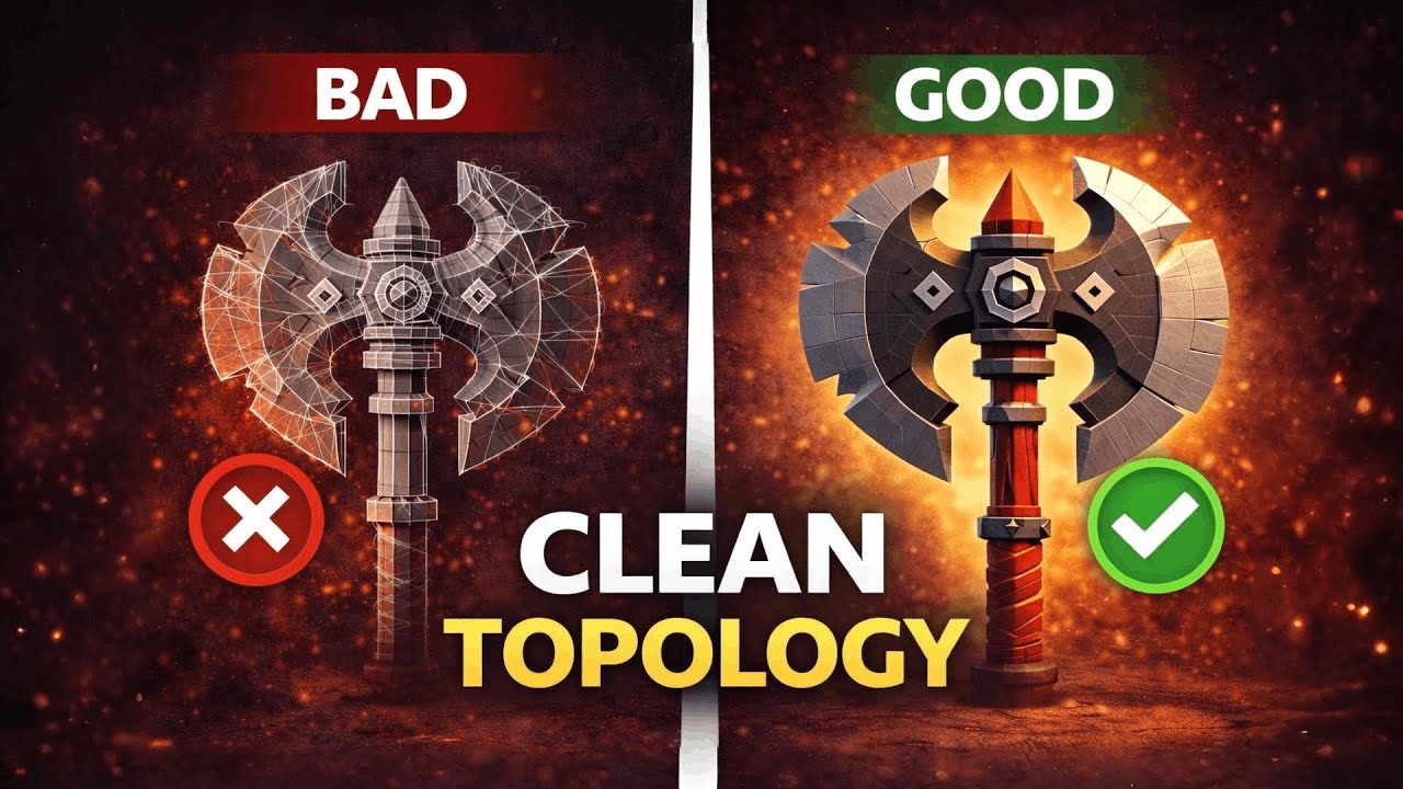 Clean Topology That Actually Works (Game Assets)