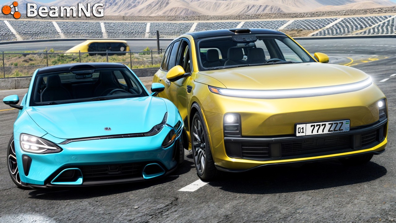 L9 VS XIAMI MASHINASI QAYSI BIRI ENG XAVFSIZ?! CRASH TEST SIMULATOR - BEAMNG DRIVE AVARIYA TEST