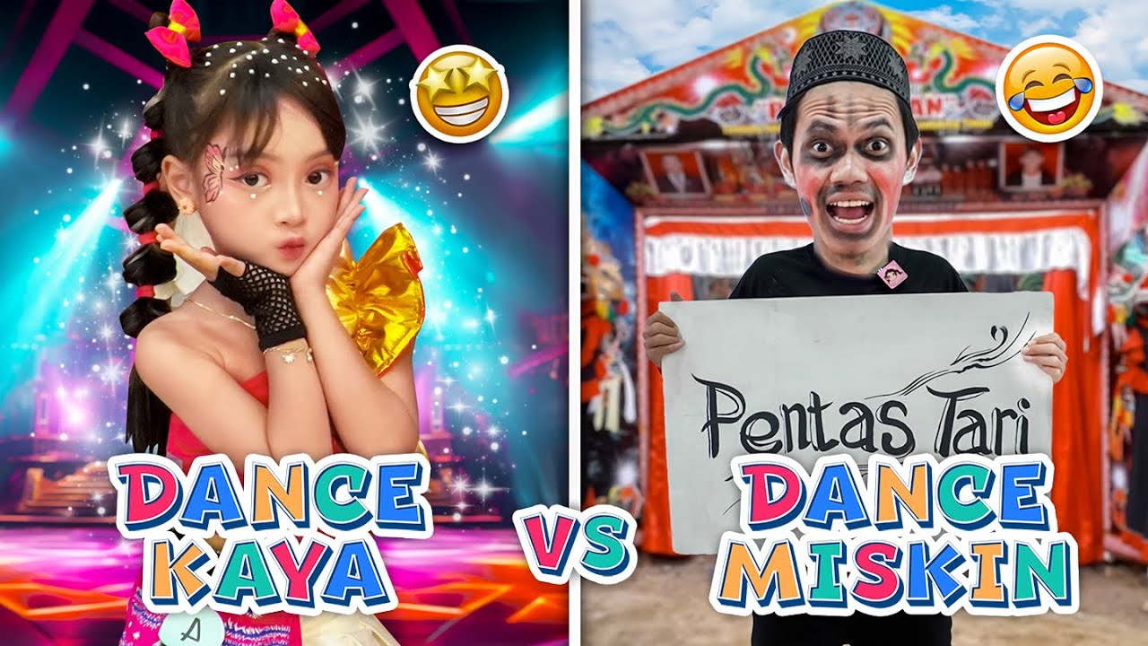 LEIKA CHALLENGE PENTAS DANCE KAYA VS TOMPEL DANCE MISKIN 😱 YANG MENANG DAPET CROMBOLONI DARI BUNDA