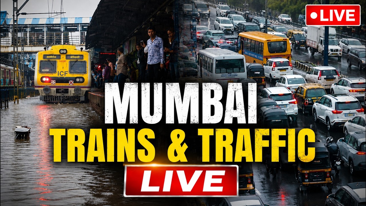 Mumbai Rains LIVE: Local Trains Delayed, Roads Waterlogged | Traffic Chaos | Mumbai LIVE Updates