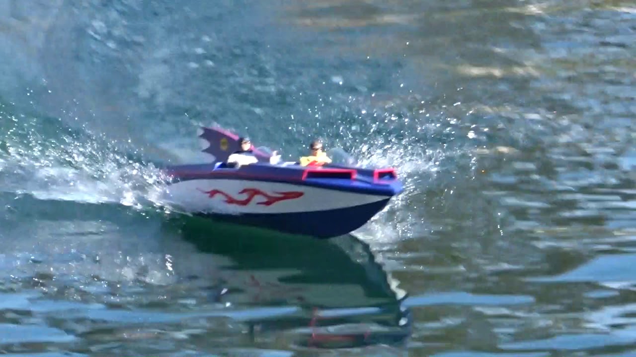 Batboat Running on a Bigger Lake