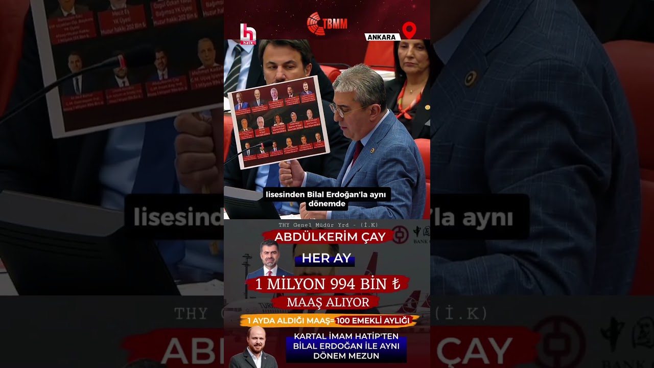 THY&rsquo;deki ballı maaşlar ve huzur haklarını CHP&rsquo;li G&ouml;khan G&uuml;naydın g&uuml;ndeme getirdi! #shorts