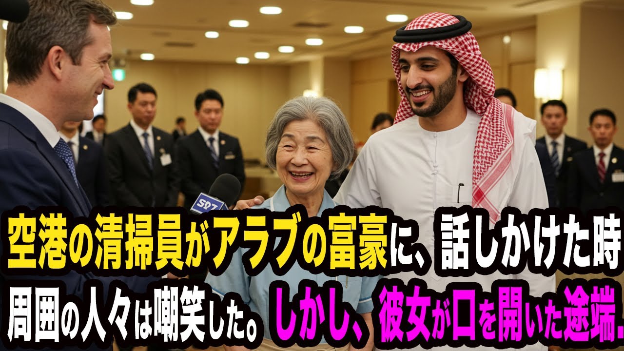 見下されていた空港の清掃員のおばあさんが流暢なアラビア語を話し始めた途端、全員が愕然とした。