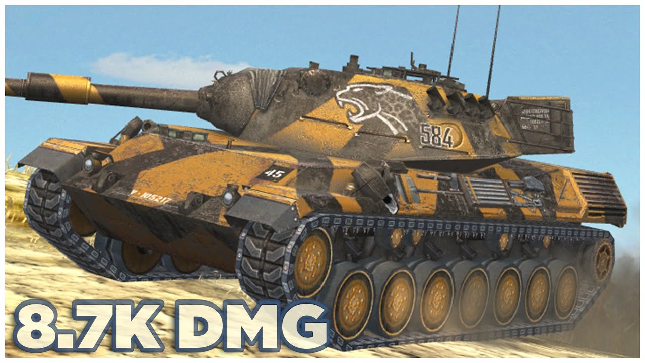 Leopard 1 • 8.7К УРОНА • 5 ФРАГОВ • WoT Blitz