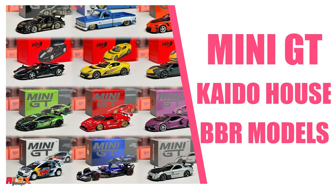 Unboxing Mini GT, Kaido House, BBR Models #1 | Alax Garage