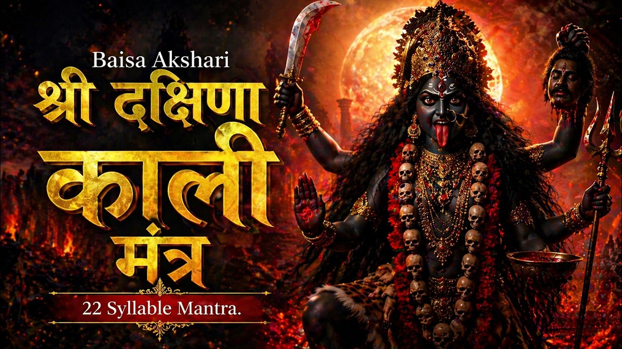 Baisa Akshari Shree Dakshina Kali Mantra | 22 Syllable Mantra for Divine Protection & Power