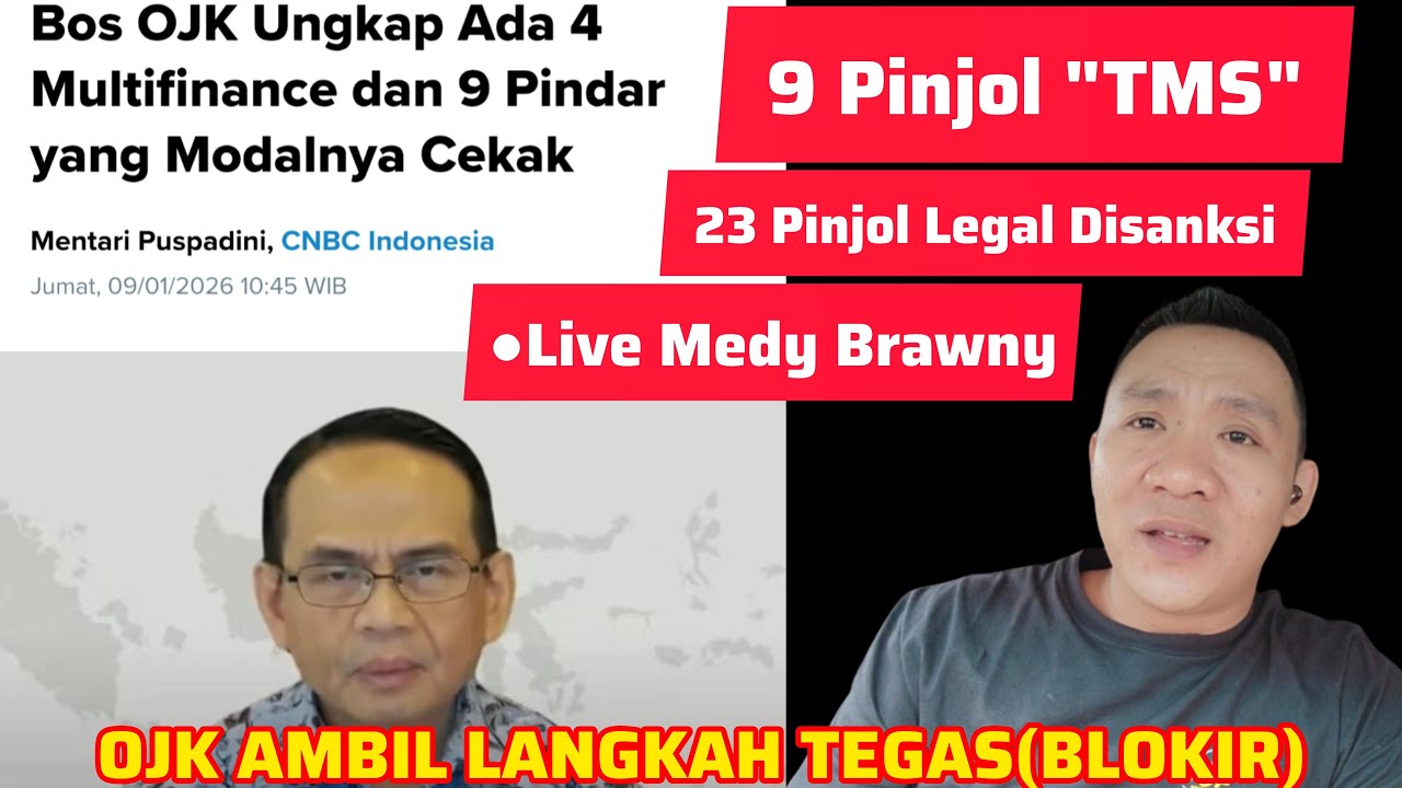 9 Pinjol Blokir-23 pinjol disanksi: 🔴LIVE MEDY BRAWNY"Ngopi(Ngobrol Pinjol)