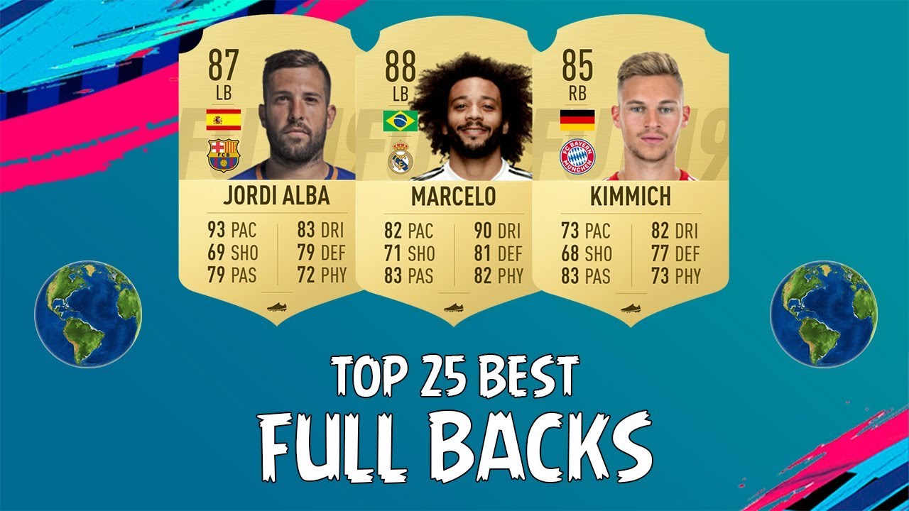 FIFA 19 | TOP 25 BEST FULL-BACKS | w/ Marcelo, Alba & Kimmich