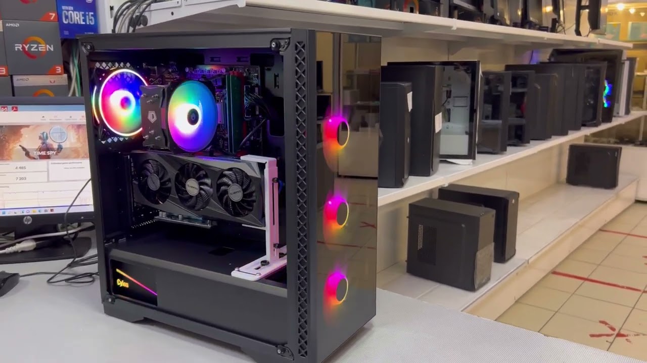 Инженерный Core i5 12600 ES QY50, 16Gb, b660, ssd 480Gb, RX 6500XT 4Gb через райзер, 600W, 112000₽