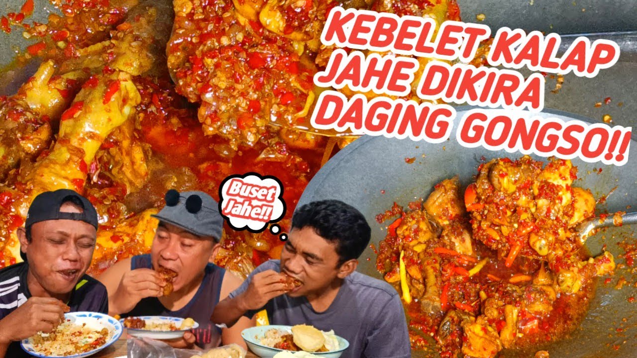 BUSET,,KEBELET KALAP!!JAHE DIKIRA DAGING GONGSO!!