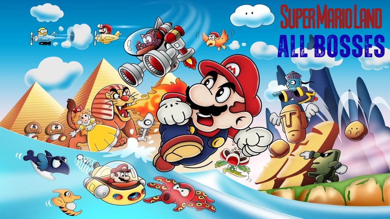 Super Mario Land (GB) | All Bosses (No Damage)