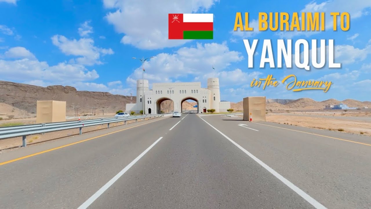 Driving in Oman 🇴🇲 Scenic Mountain Road Trip from Al Buraimi to Yanqul | January 2026