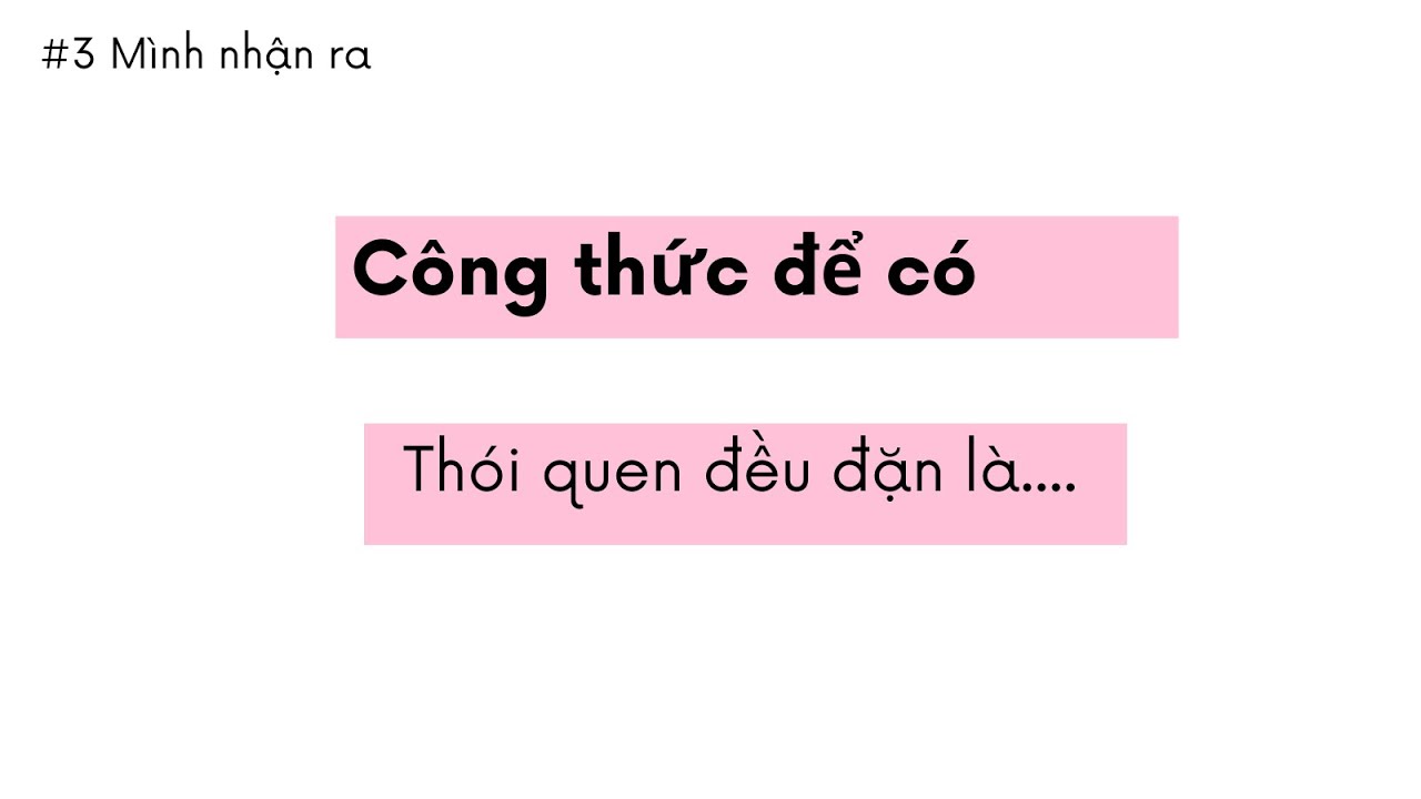Công thức để xây dựng thói quen đều đặn