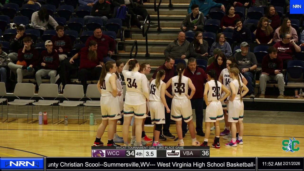 Victory Baptist Academy at Wood County Christian School(3rd Place Girls) WVCAT Tournament 2/21/26