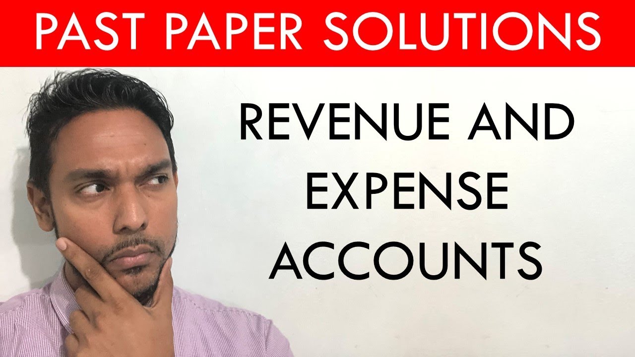 CSEC PoA past paper solutions - revenue and expense accounts