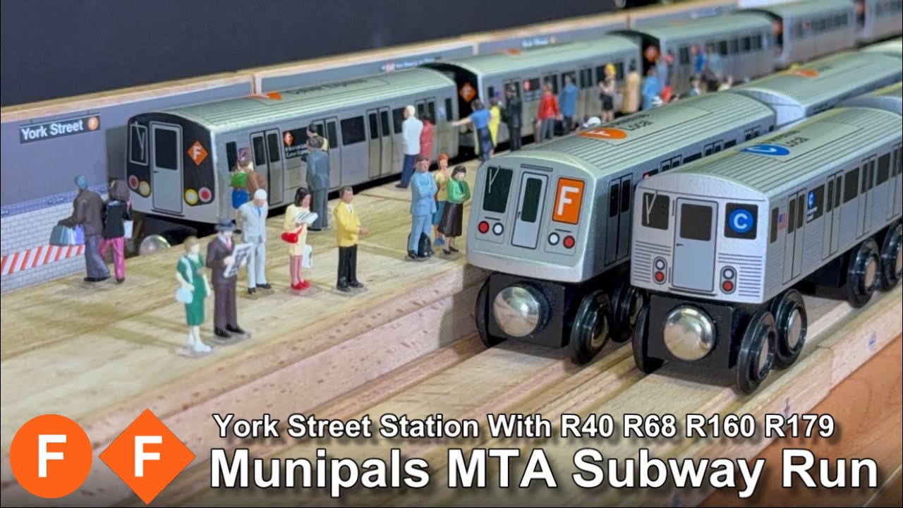 Munipals MTA York Street Subway Run With R40 R68 R160 R179