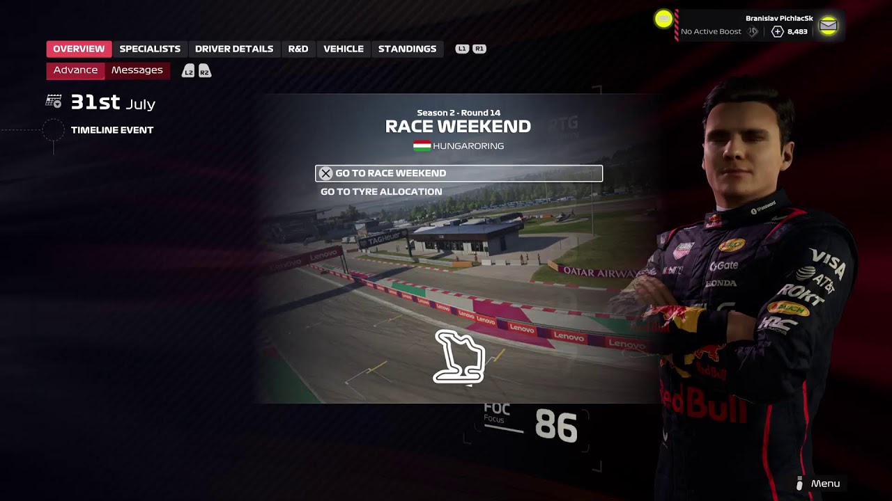 F1 25 S2 #13 F1 KARIERA JAZDCA RACE (stream) PS5 SK/CZ