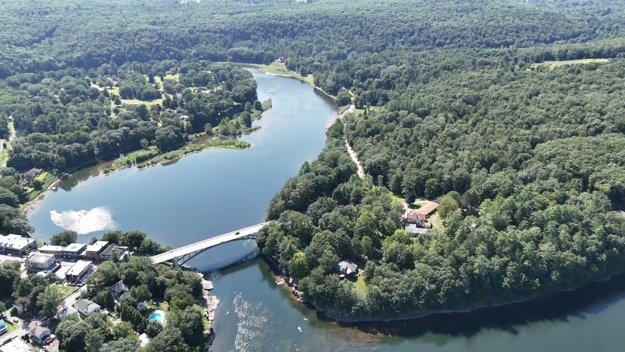 DRONE FOOTAGE OF NARROWSBURG NY