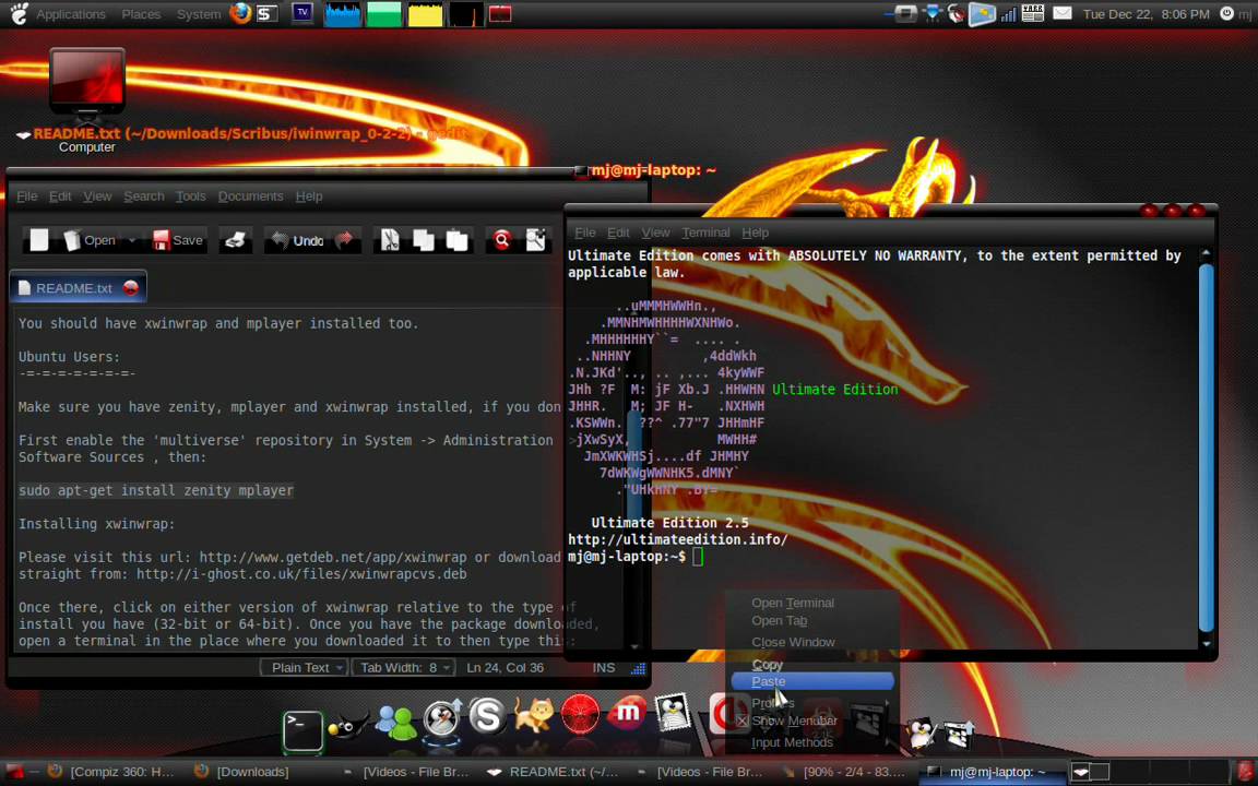 hwoto install iwinwrap in ubuntu 9.10.mp4