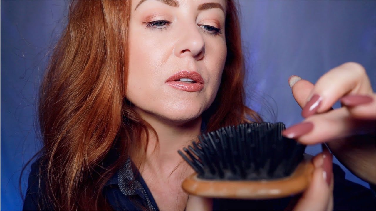 Back to Sleep ASMR 💤 Sleep Inducing Hair Brushing 💤 Whispered, Counting, Dream Lights, Crinkle Shirt