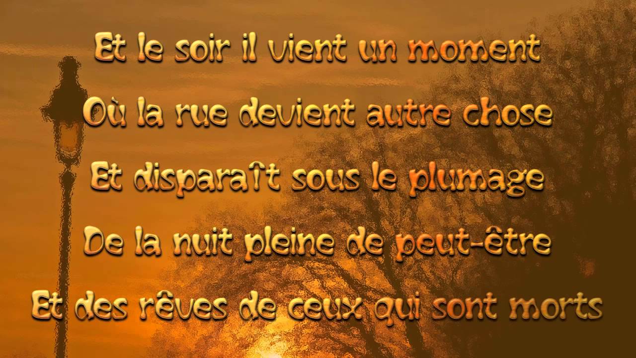 Y a du soleil dans la rue de Boris Vian