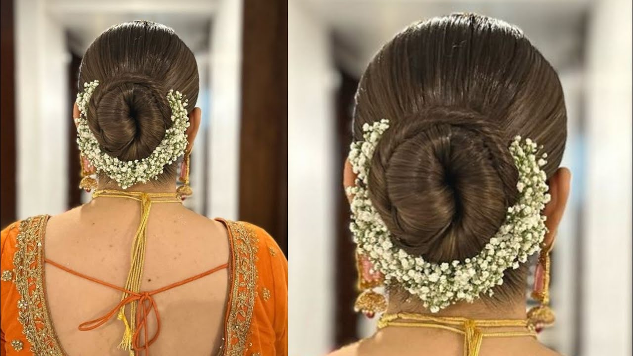 QUICK BRIDAL BUN | SLEEK BUN WITHOUT STUFFING