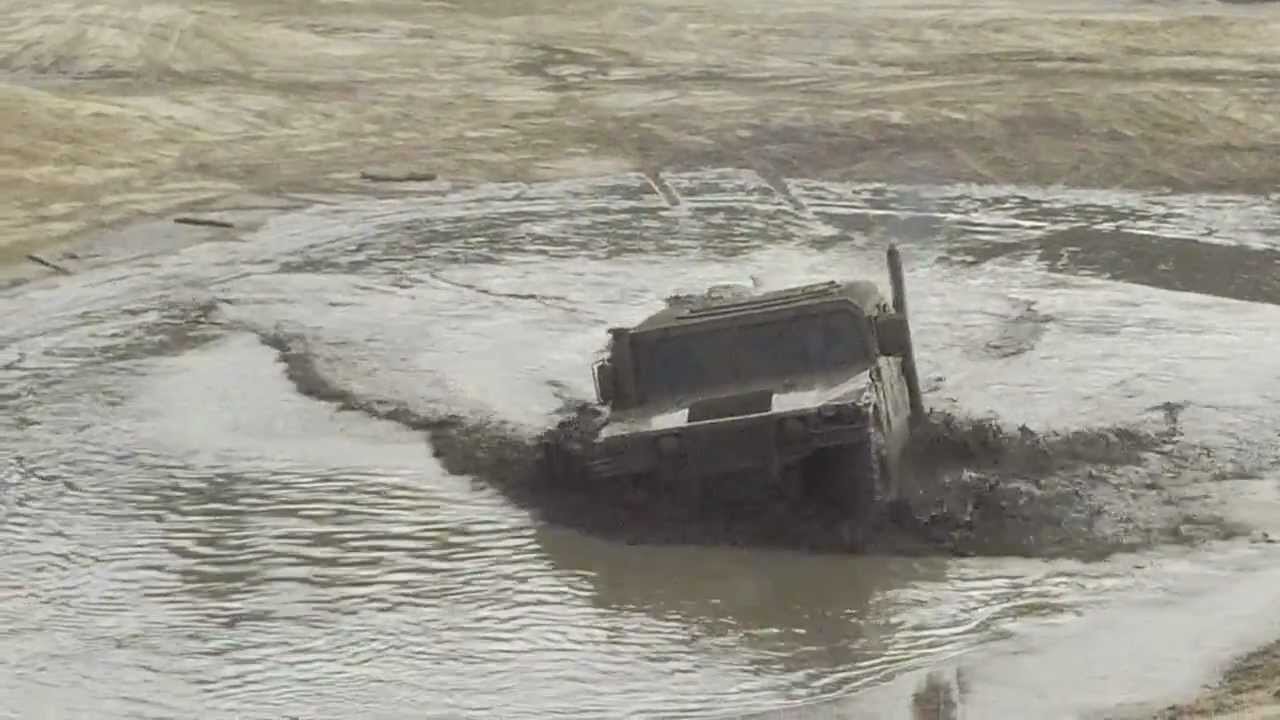 M1046 + M1026 HMMWV D.H.O.G. offroading in Furstenau Germany Aug. 2012