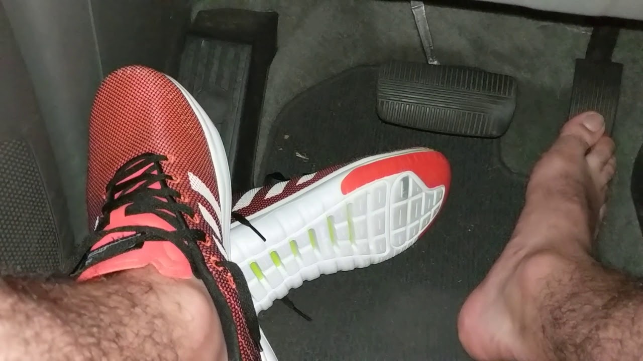 Driving In Adidas NEO Foamcloud Super Flex Running Shoes
