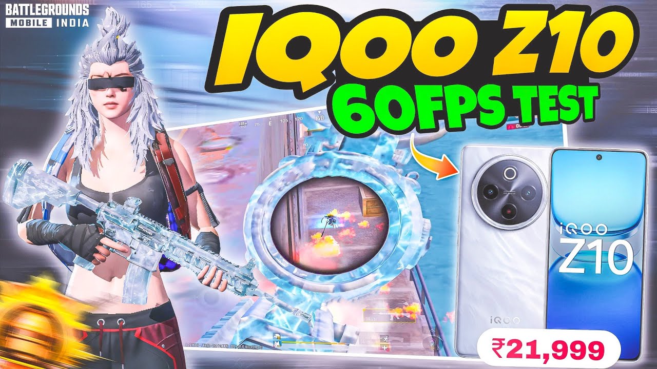 🔥iQOO Z10 BGMI Test with Fps: Smooth Gameplay & High FPS