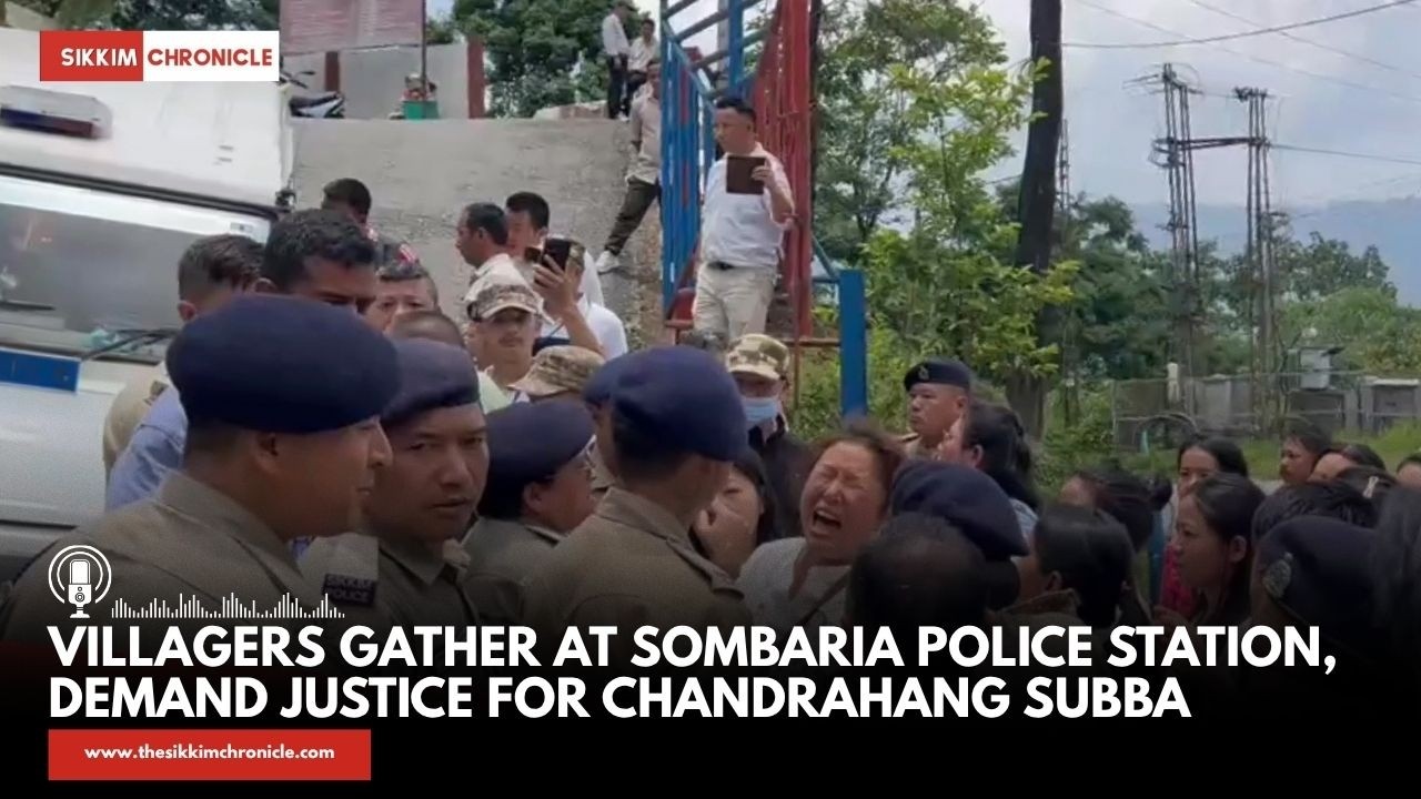 Villagers Gather at Sombaria Police Station, Demand Justice for Chandrahang Subba
