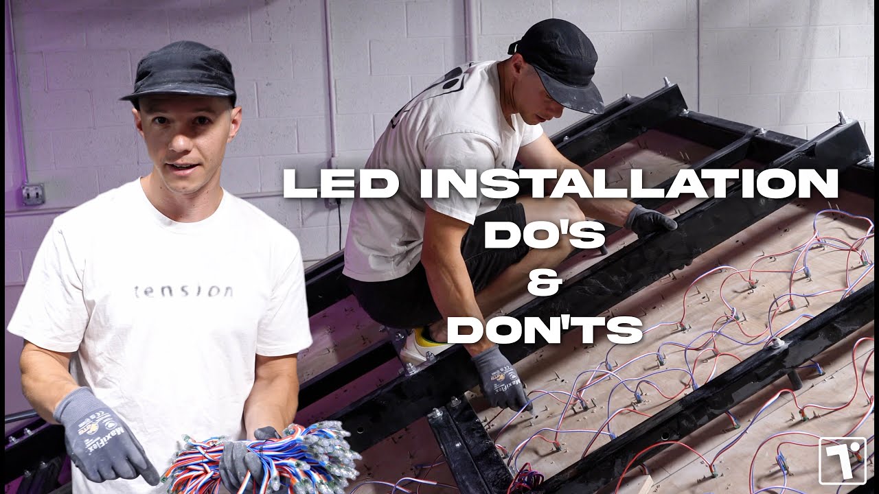 LED Installation for the Tension Board 2