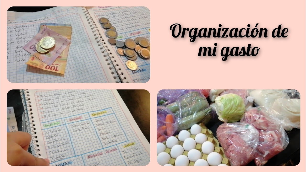 organización de mi gasto//cuánto me dan de gasto??