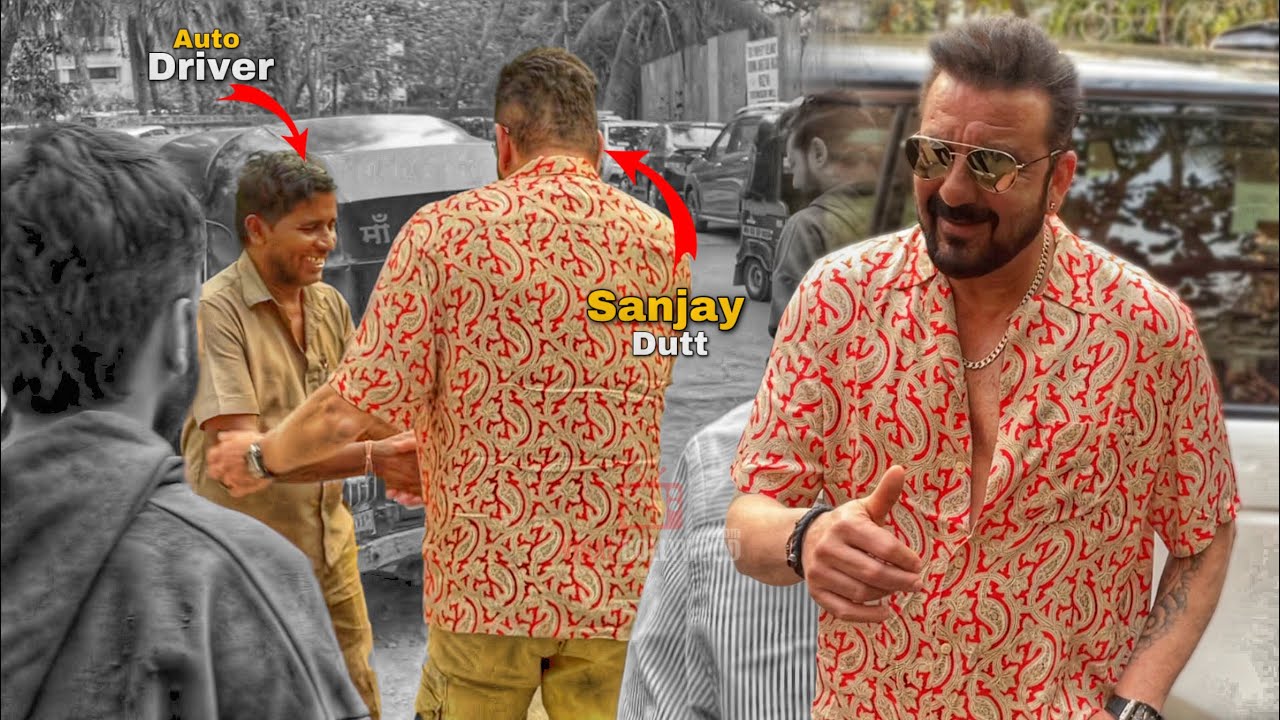 Sanjay Dutt Most Down to Earth Person | When Autodriver Approach Sanjay Dutt Shakes Hand With Them