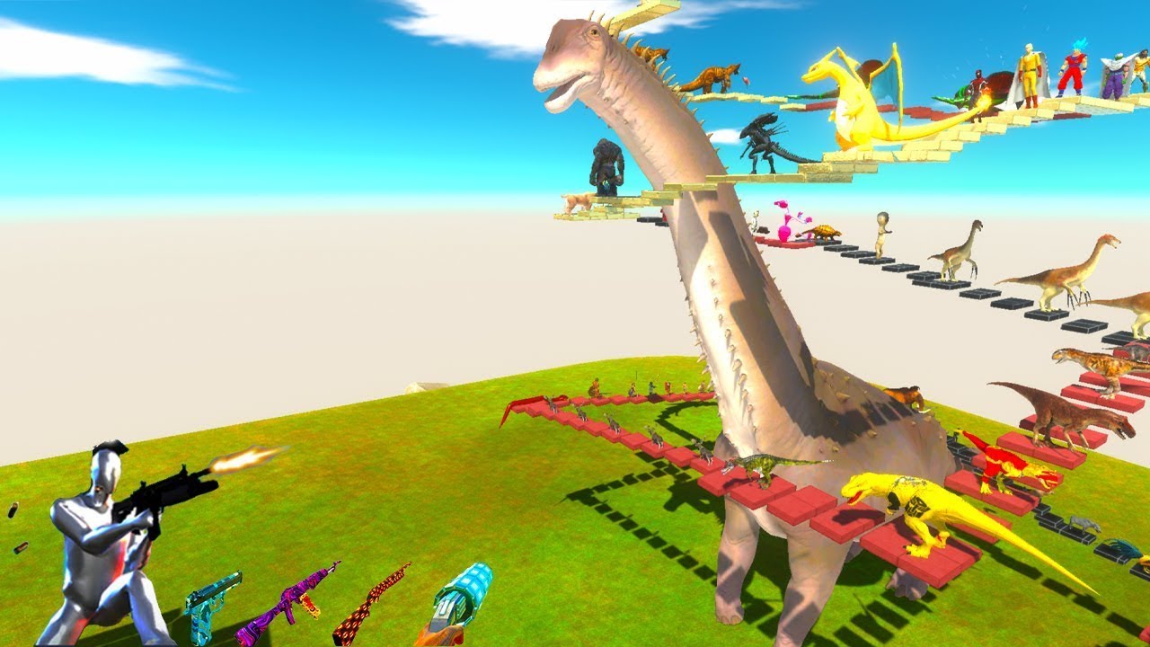 I FAILED in RESCUE  MISSION DEADLY Parkour Around  BRACHIOSAURUS - ARBS