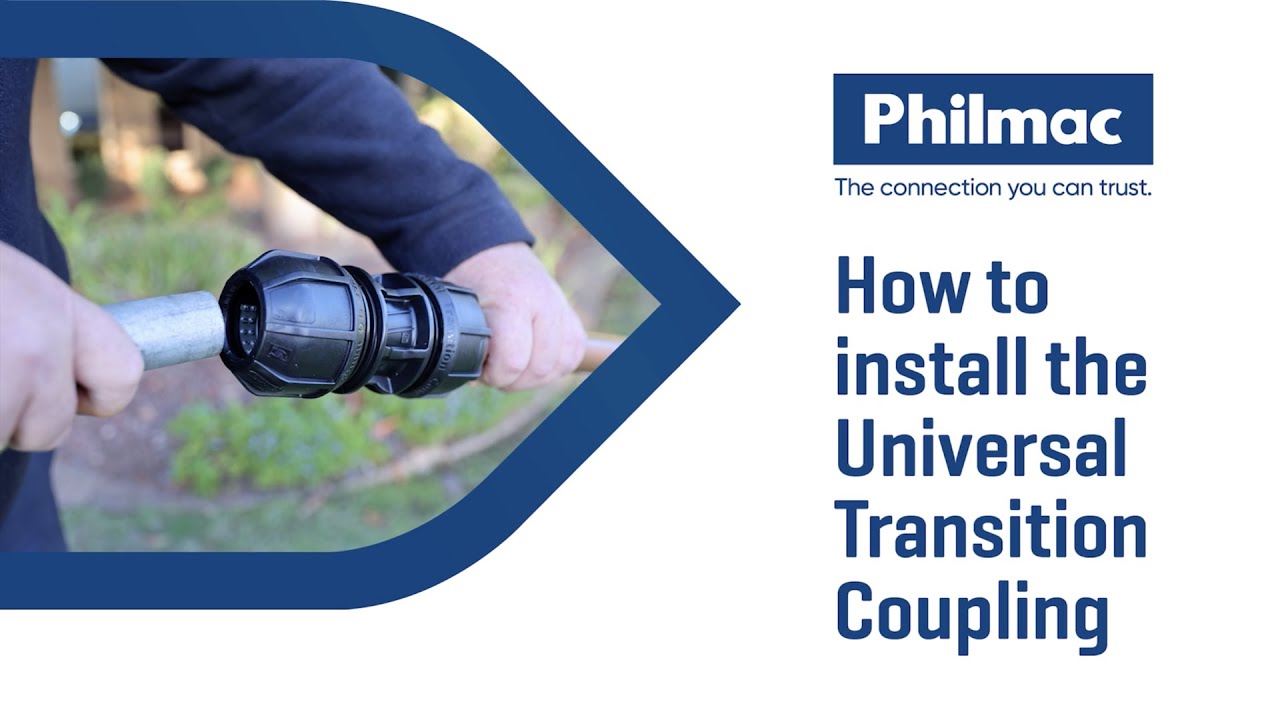 How to install the Philmac Universal Transition Coupling (UTC)