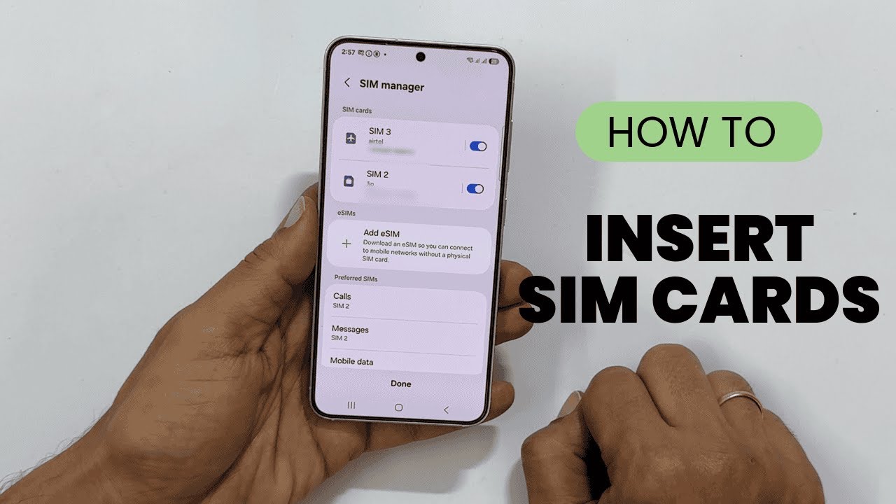 How to Insert SIM Cards in Samsung Galaxy S25 / S25 Plus (Dual SIM Setup)