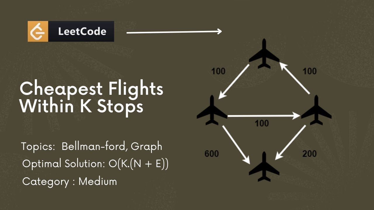 Leetcode-787 . Cheapest Flight Within K Stops | Bellman-Ford Algorithm