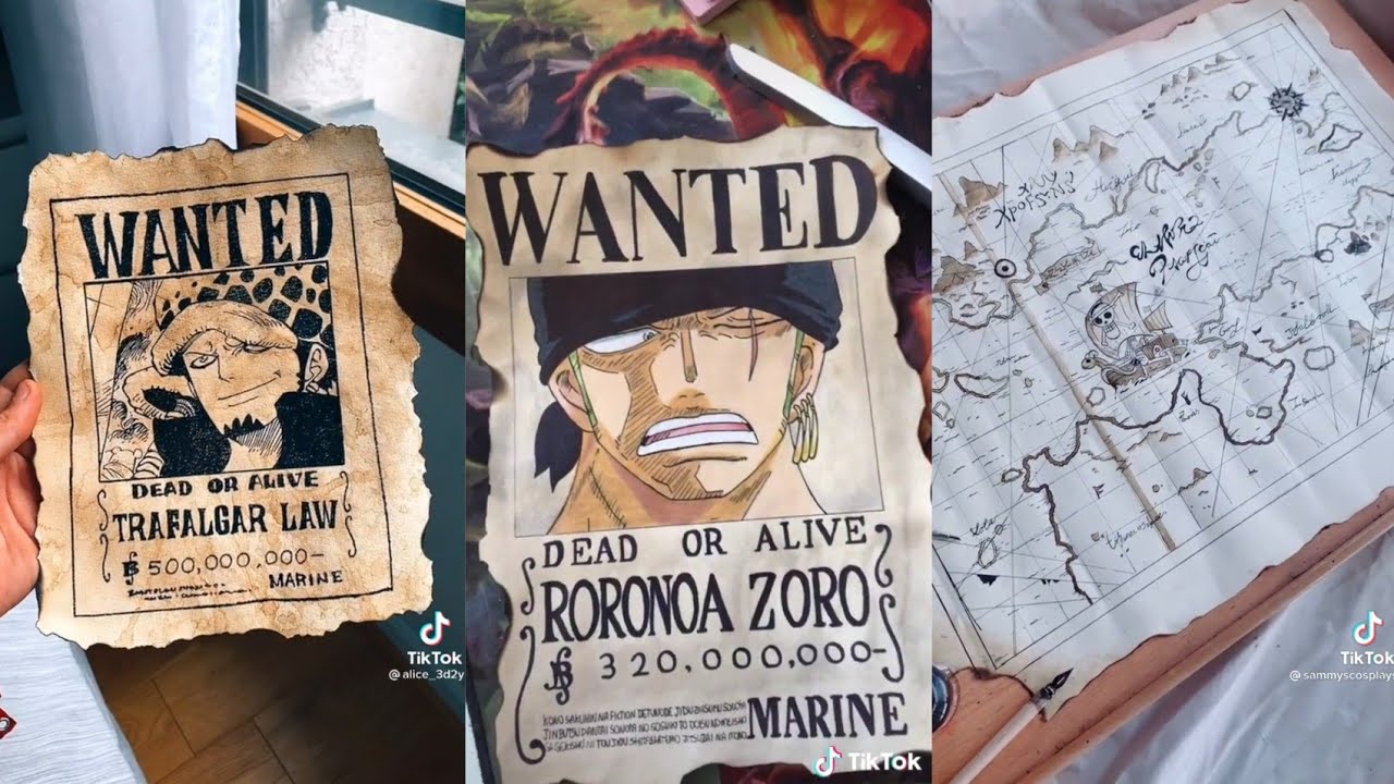 One Piece · DIY · Tiktok ☠️ #anime #diy #onepiece #otaku #zoro #trafalgarlaw #luffy