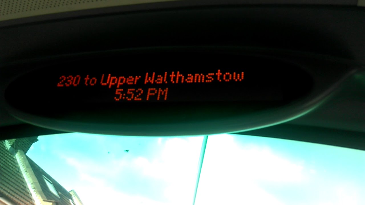 230 to upper Walthamstow. (Ibus)