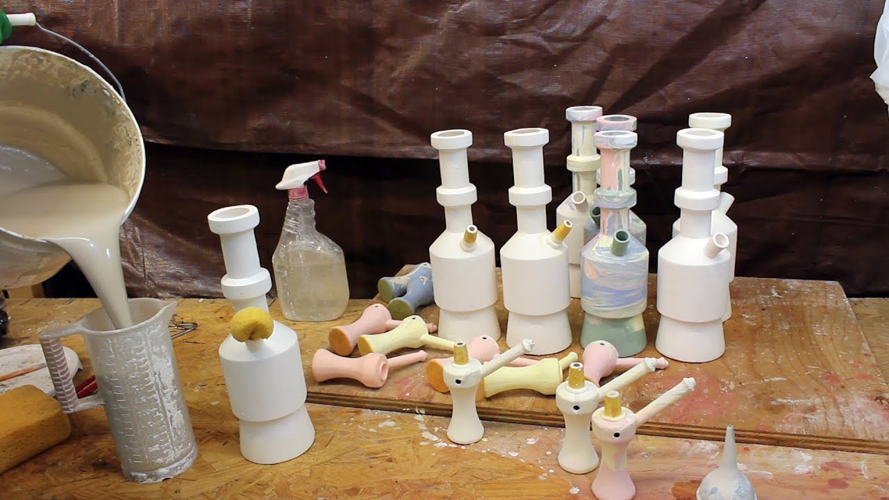 Making ceramic water pipes and bubblers