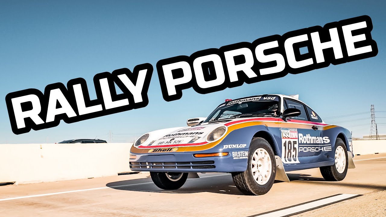 Porsche 959 Dakar Rally Tribute Ripping Through the Concrete Desert  | Ride Along and Acceleration