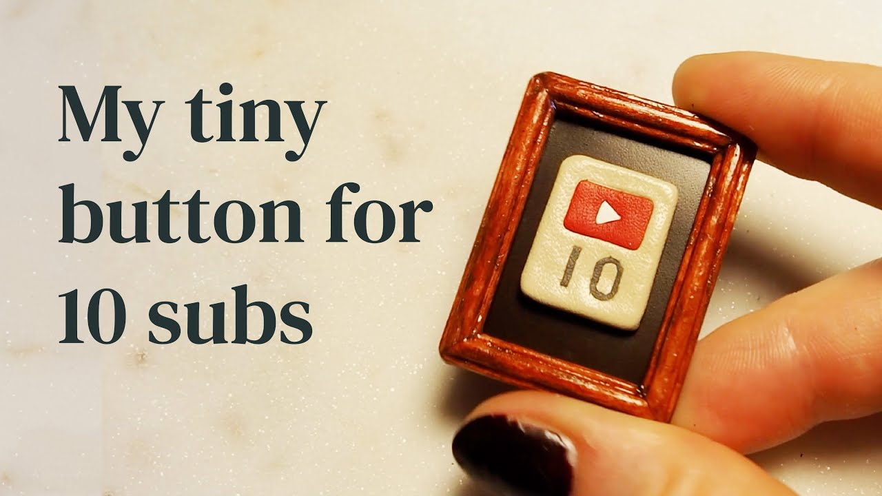 I Made a Tiny Leather Play Button for 10 Subscribers