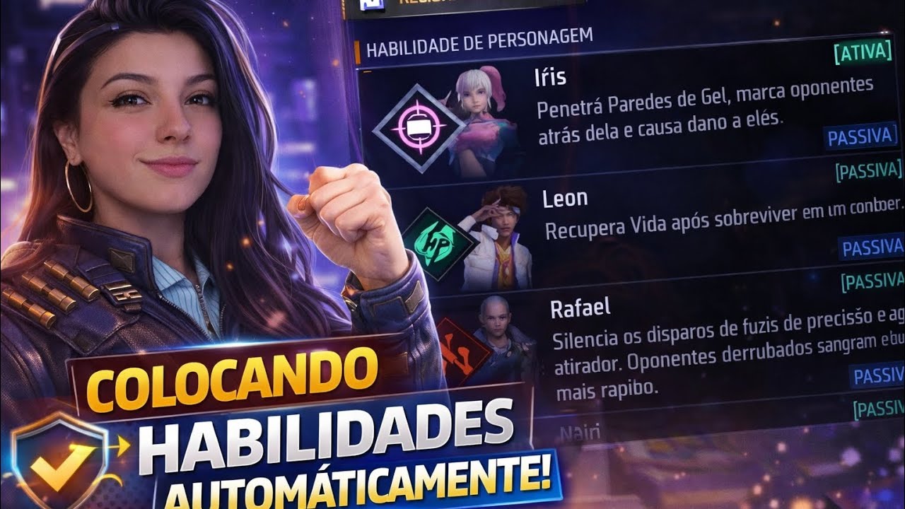 COMO SELECIONAR HABILIDADES AUTOMATICAMENTE NO FREEFIRE #freefire 
