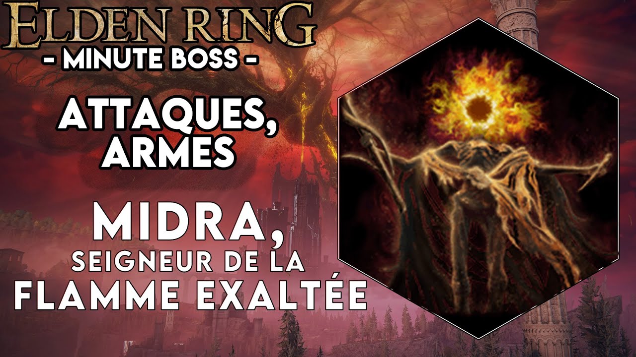Elden Ring - Minute Boss, Attaques et Armes ► Midra, seigneur de la Flamme exaltée
