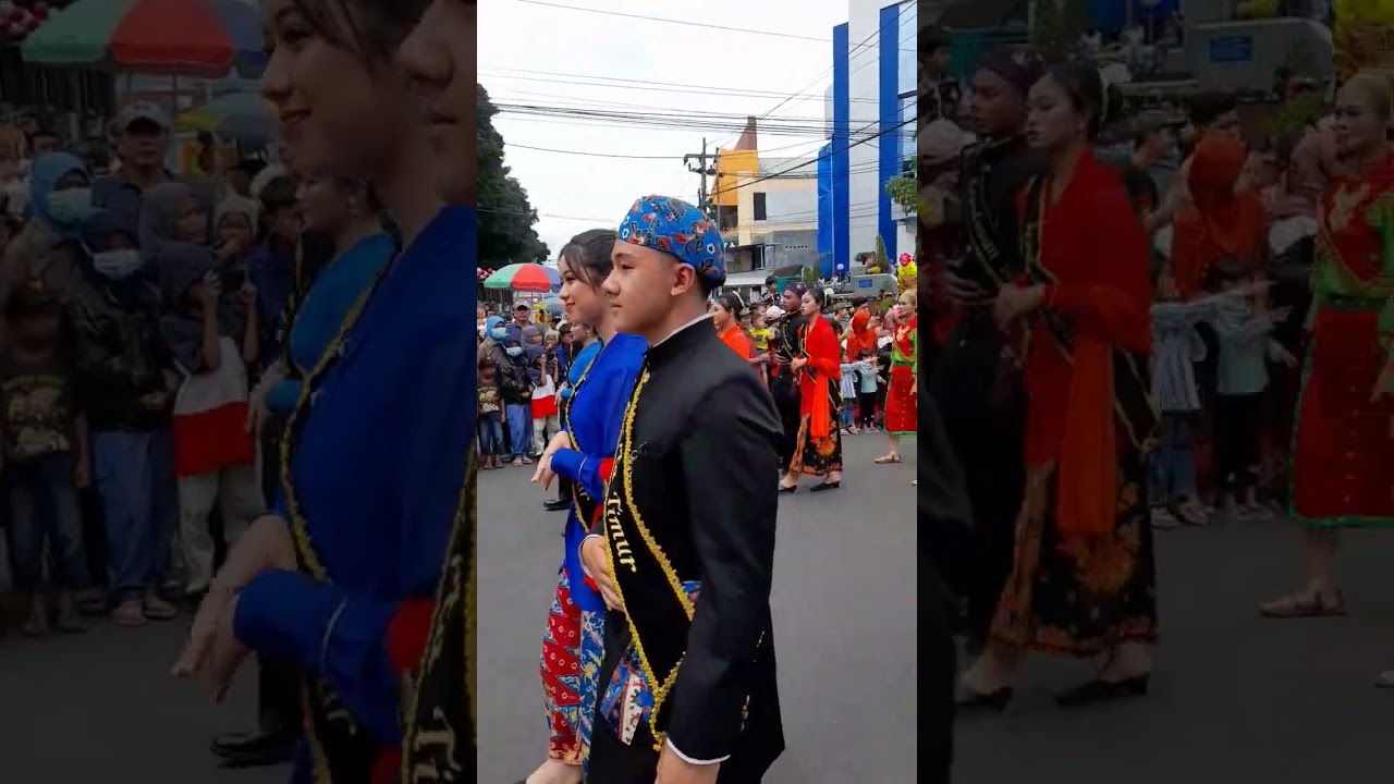 Abang ganteng dan None cantik dari Jakarta | Kirab Budaya Nusantara PANDATARA 2022 #shorts