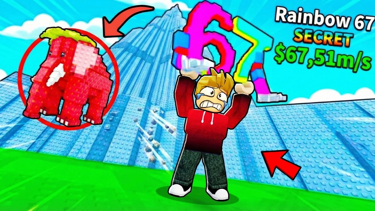 ROBLOX CHOP AND FROSTY PLAY JUMP DOWN WITH BRAINROTS TO WIN