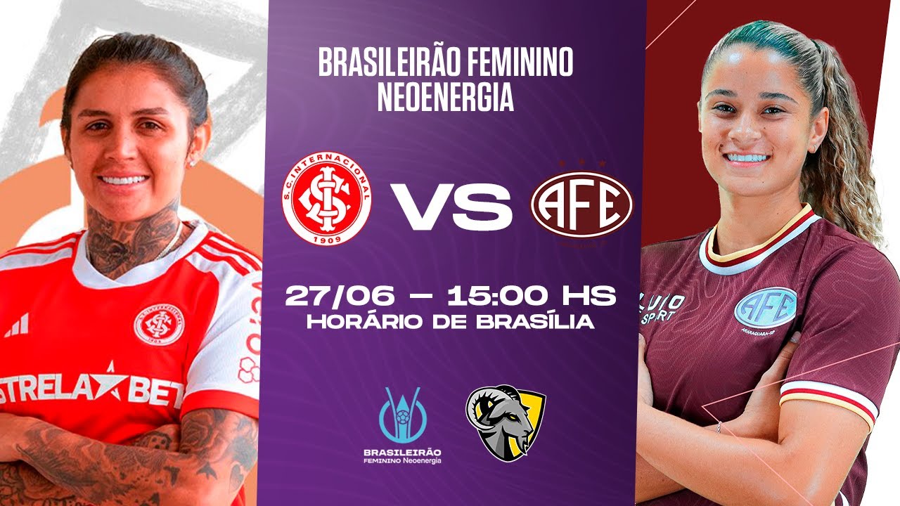 INTERNACIONAL X FERROVIÁRIA | BRASILEIRÃO FEMININO | AO VIVO E COM IMAGENS | 27.06 15H