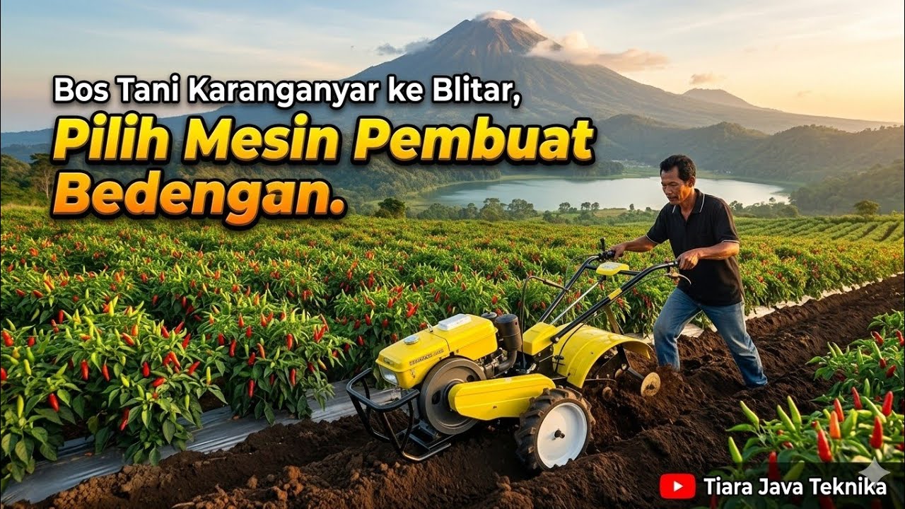 ROMBONGAN BOS TANI KARANGANYAR, JAWA TENGAH, KE BLITAR ANGKUT CULTIVATOR RONIN RTH R180 DIESEL
