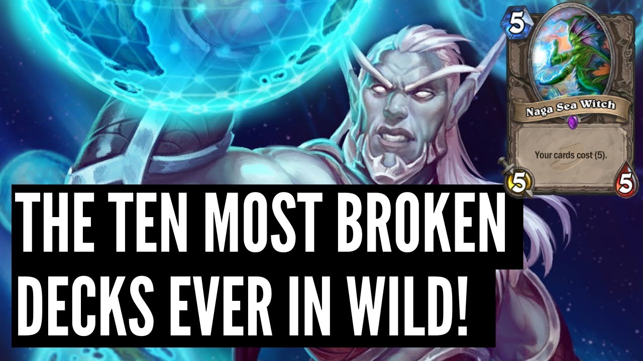 Top 10 Most BROKEN decks of ALL TIME in Wild! | Scholomance Academy | Hearthstone